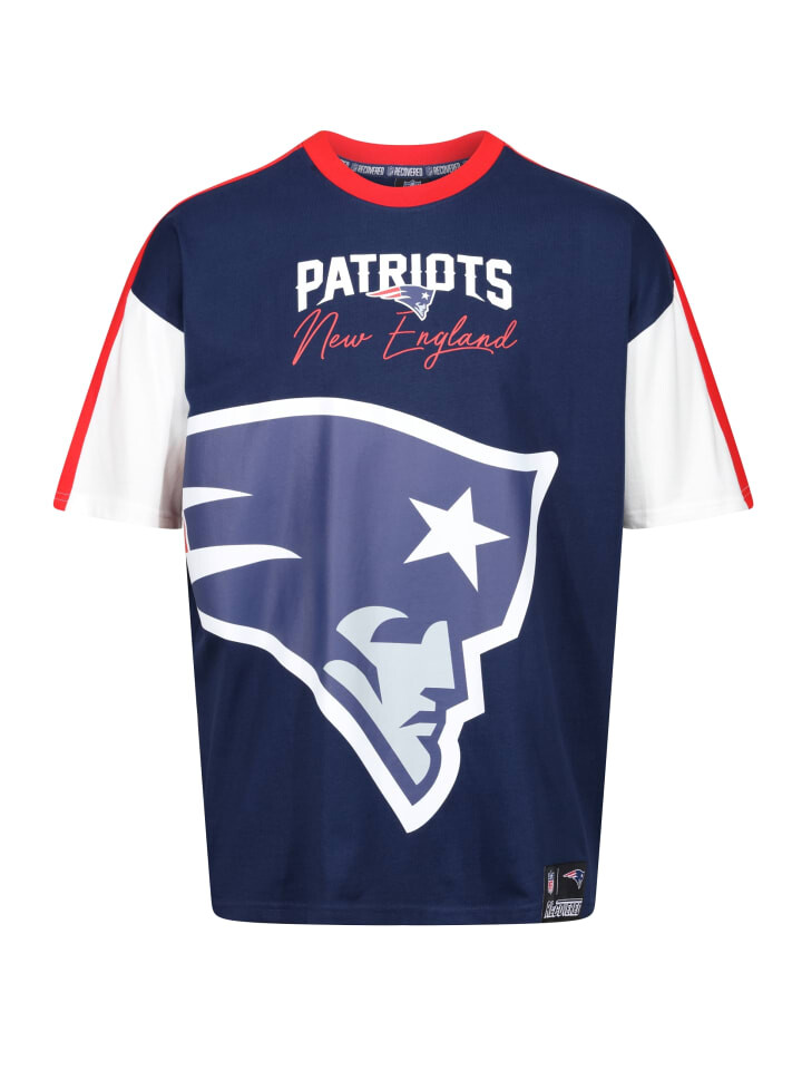 

Футболка Recovered NFL Patriots New England Cut and Sew Oversized, цвет blau-schwarz