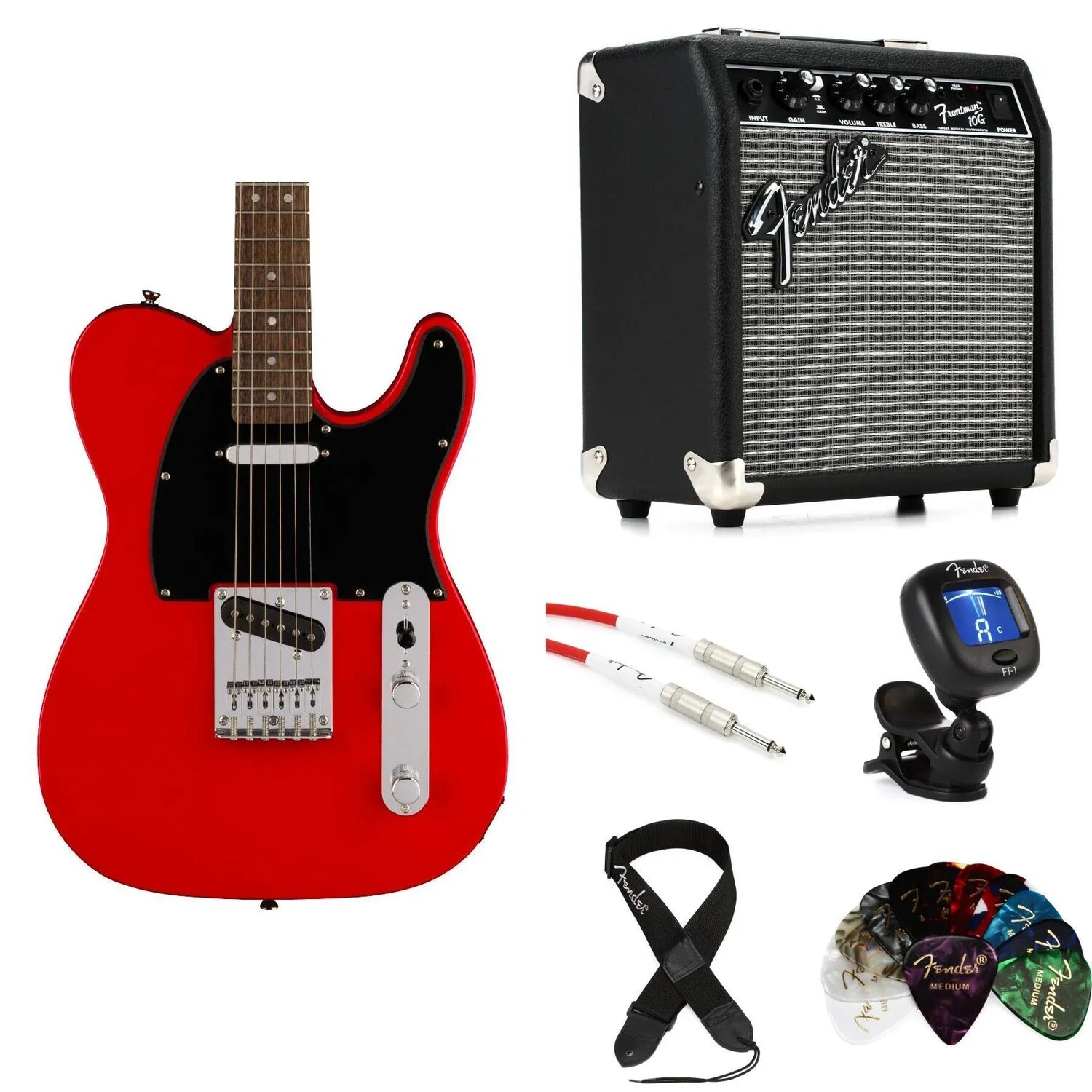 

Комплект электрогитары Squier Sonic Telecaster и усилителя Fender — Torino Red