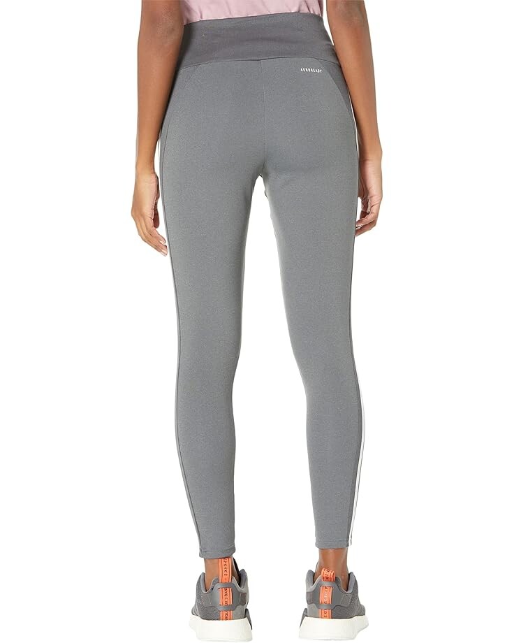 

Брюки Adidas 3-Stripes 7/8 Tights, цвет Dark Grey Heather/White