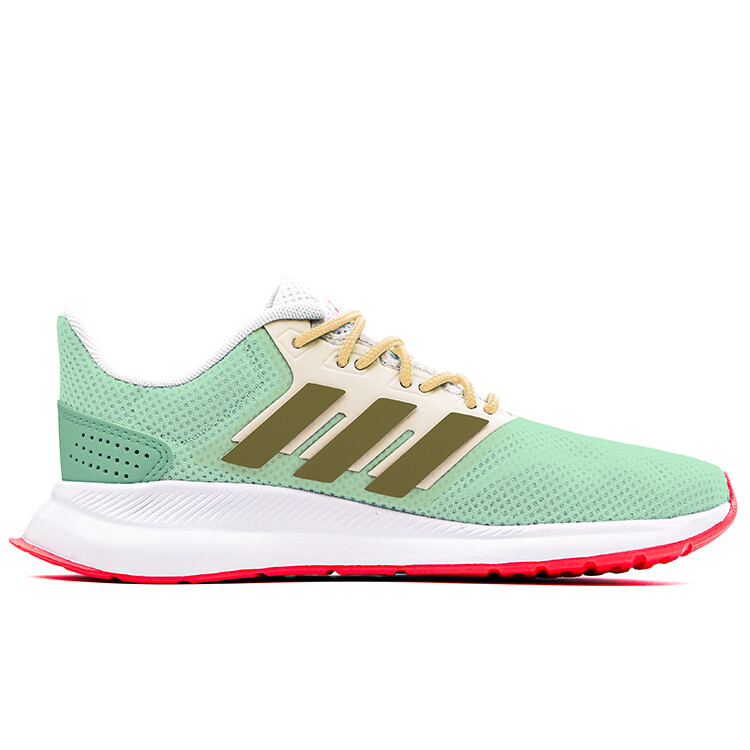 

Кроссовки Runfalcon 1.0 женские с низким верхом, белые/зеленые Adidas Neo