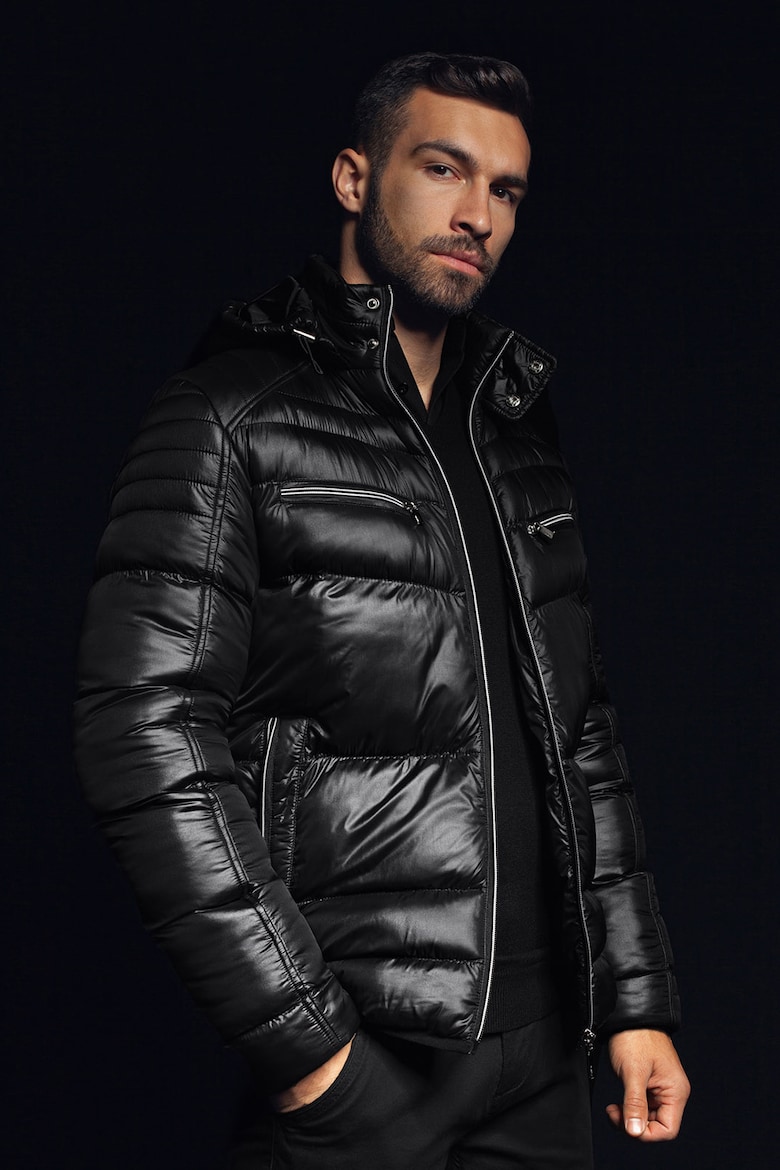 Зимняя стеганая куртка Ombre, черный