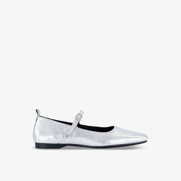 

Туфли Мэри Джейн из металлизированной кожи Delia Vagabond Shoemakers, серебряный