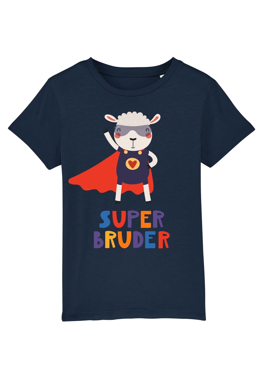 

Футболка с принтом SCHAF SUPERBRUDER Watapparel, цвет french navy
