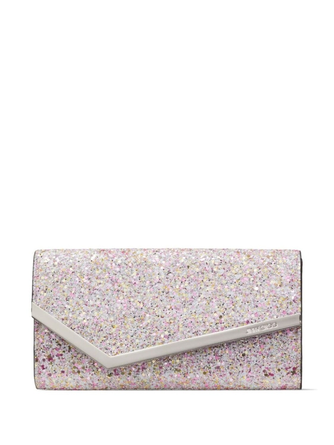 

Jimmy Choo клатч Emmie с блестками, серебристый