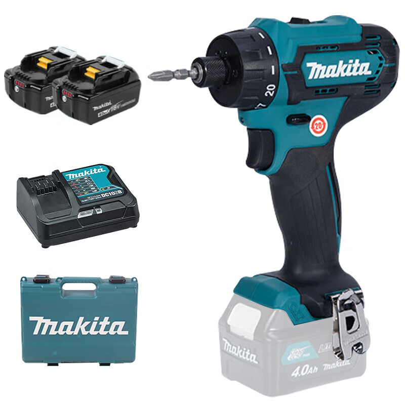 Дрель ручная электрическая Makita DF033DSME + две батареи 4.0Ah