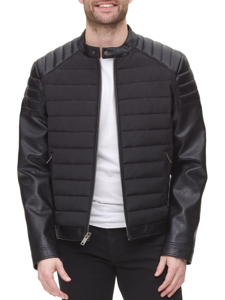 

Стеганая куртка классического кроя для мотокросса Dkny, черный