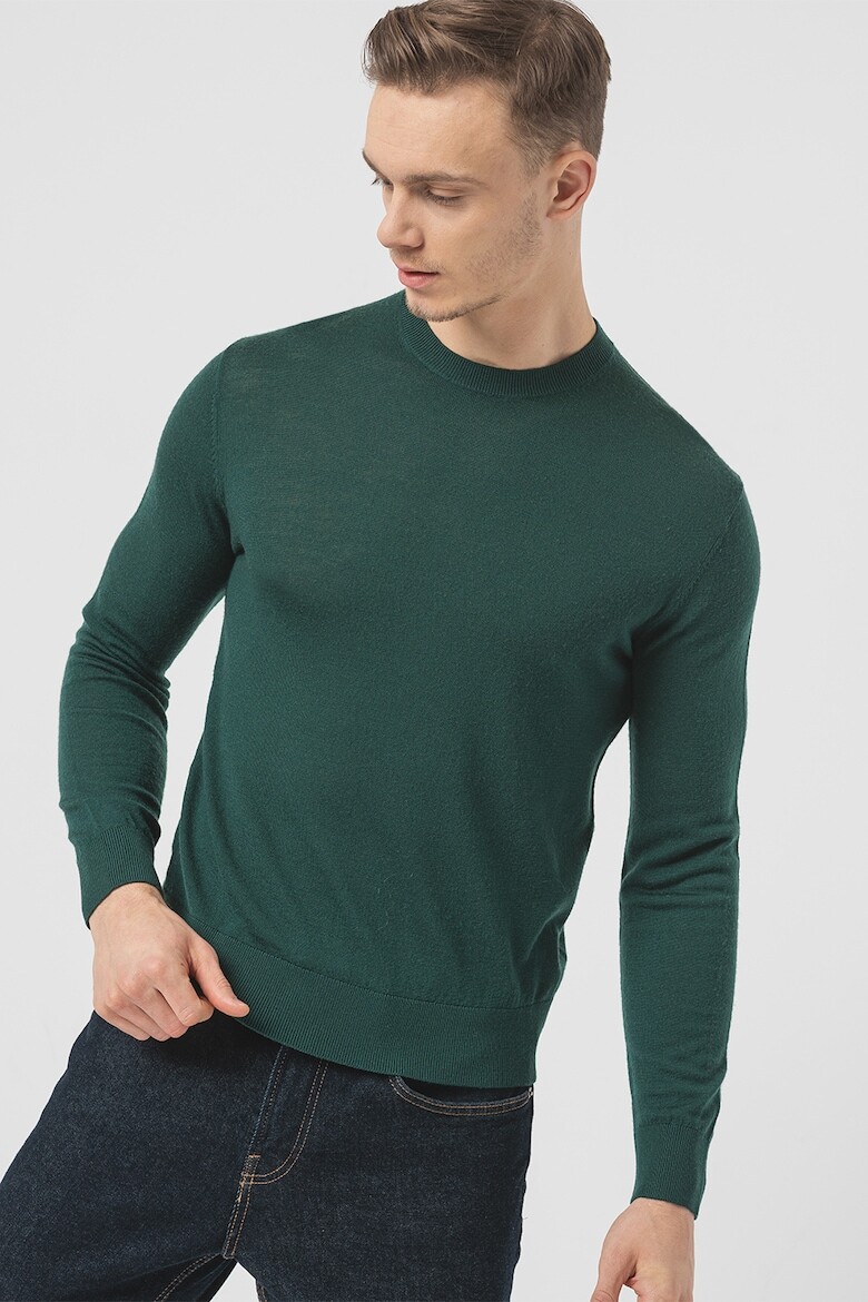 

Приталенный свитер тонкой вязки United Colors Of Benetton, зеленый