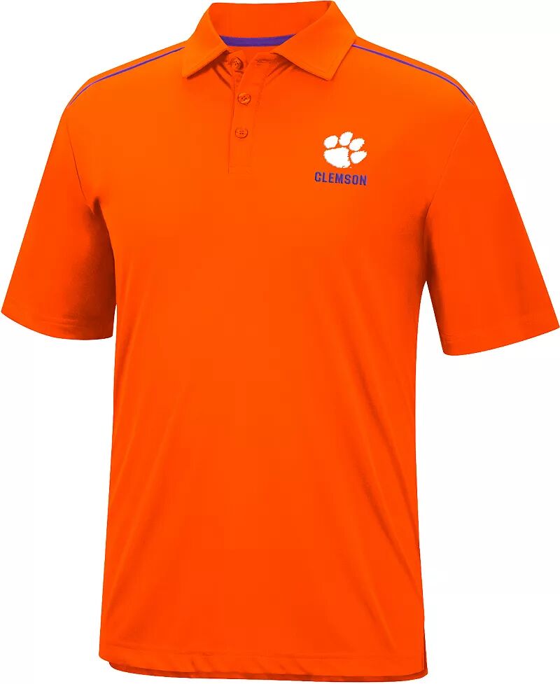 Colosseum Мужская рубашка-поло Clemson Tigers оранжевая мужская оранжевая футболка поло clemson tigers marshall colosseum