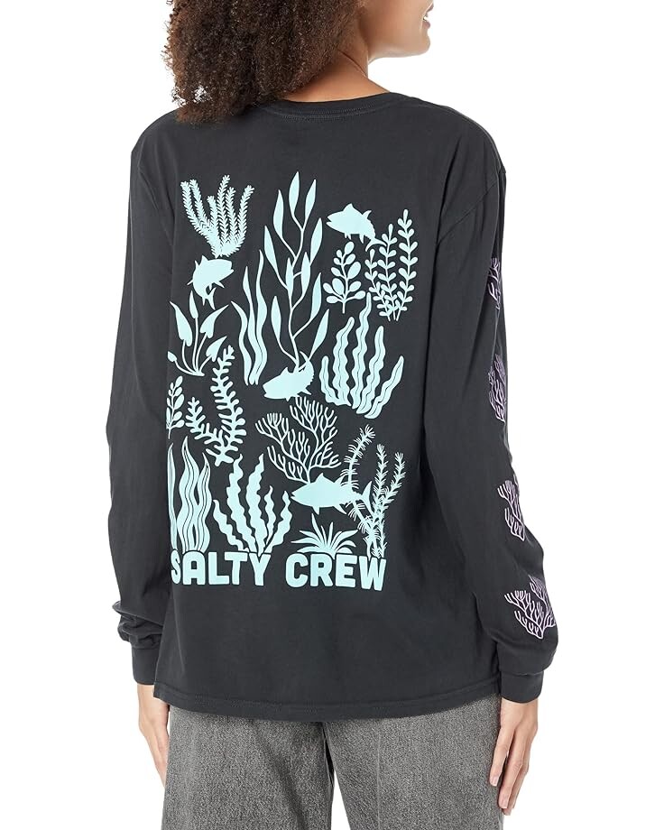 

Футболка с длинным рукавом Salty Crew Kelp Forest Boyfriend Long Sleeve Tee, цвет Faded Black