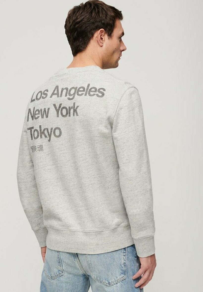 

Толстовка CITY LOOSE CREW Superdry, вереск серый