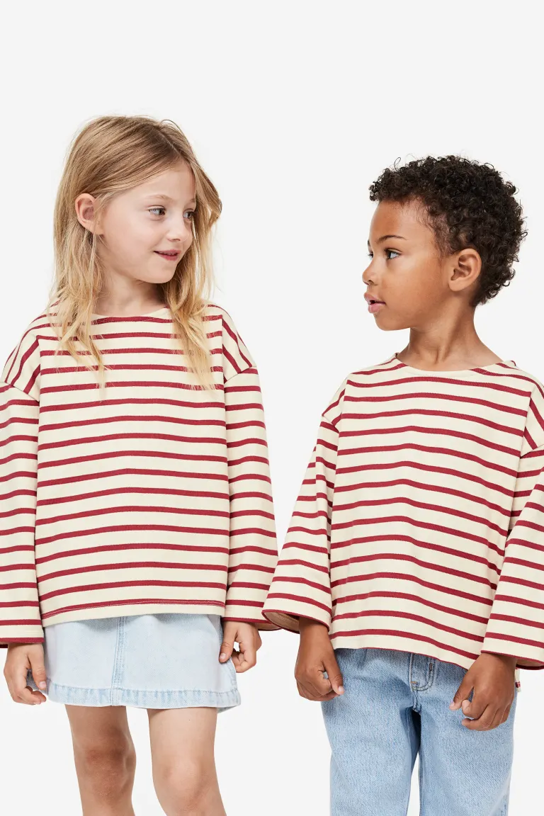 

Объемная футболка H&M, бежевый