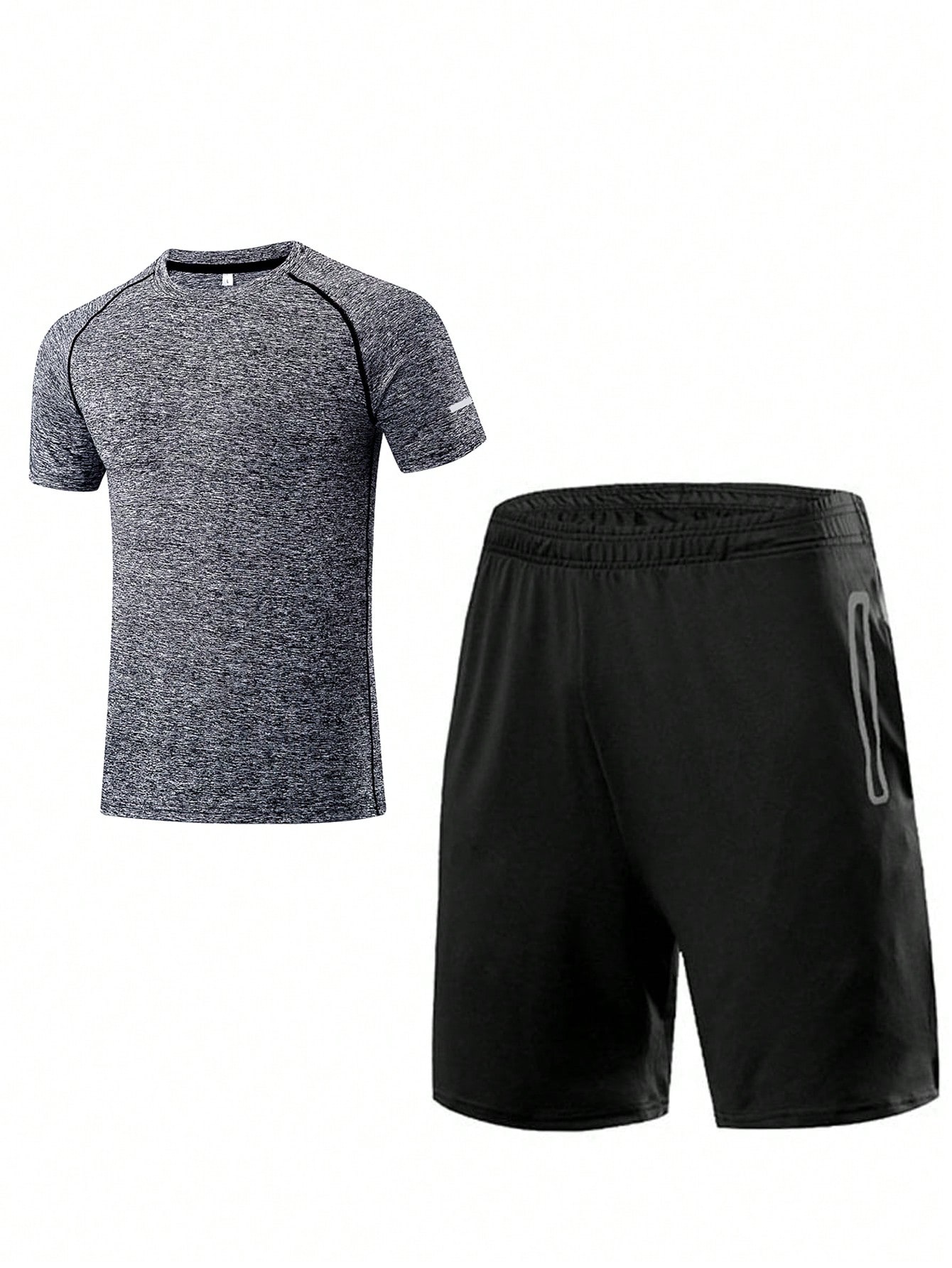 Летняя мужская спортивная одежда, светло-серый
