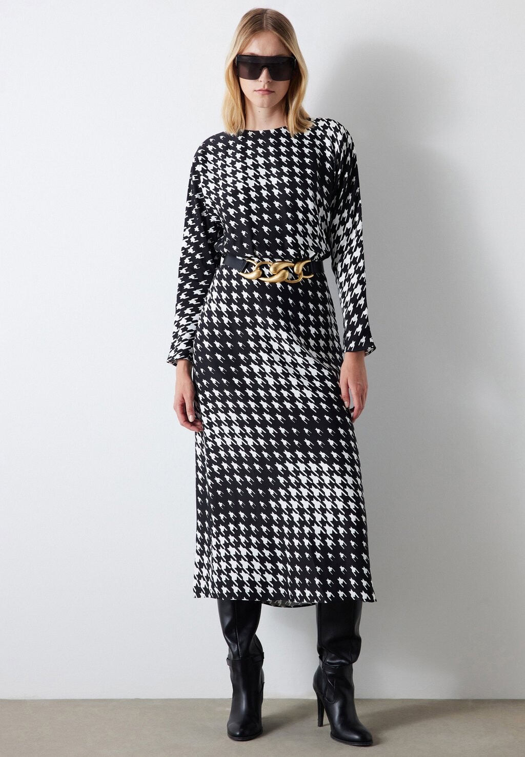 

Дневное платье REGULAR FIT CROWBAR PATTERN Ipekyol, белый