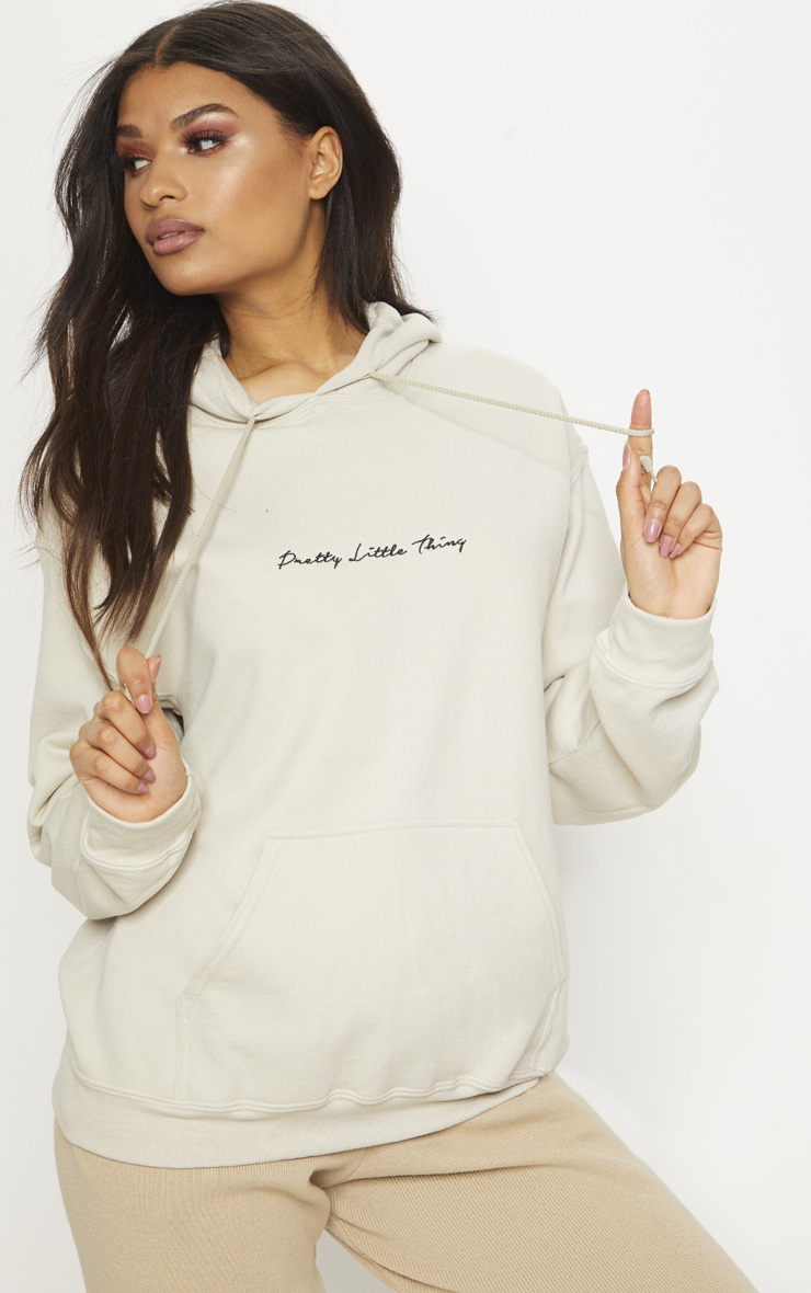 

PrettyLittleThing Толстовка песочного цвета Oversized, Бежевый