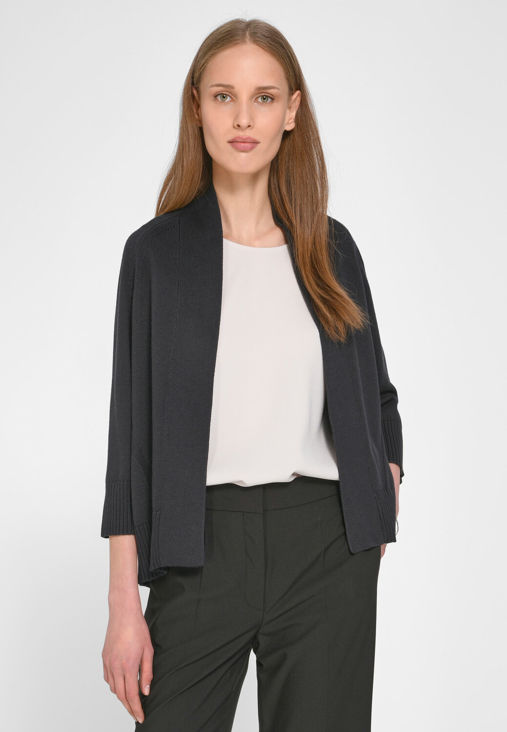 

Толстовка PETER HAHN Strickjacke Cotton, черный