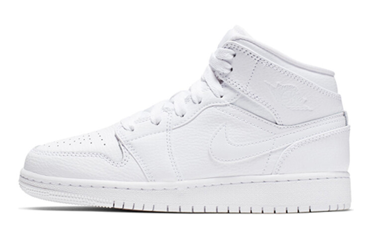 

Баскетбольные кроссовки Nike Air Jordan 1 Mid BG Vintage Triple White