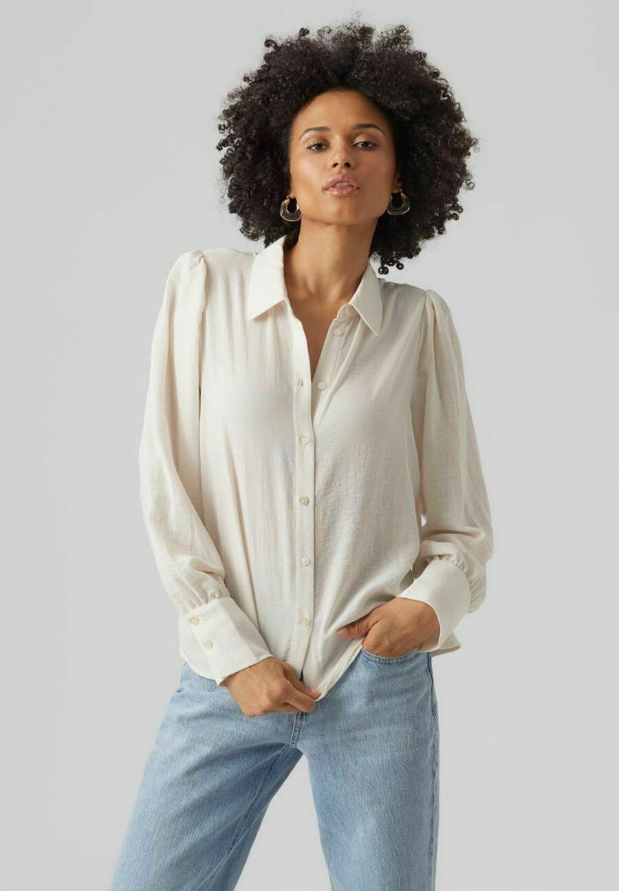 

Рубашка Vero Moda, бежевый