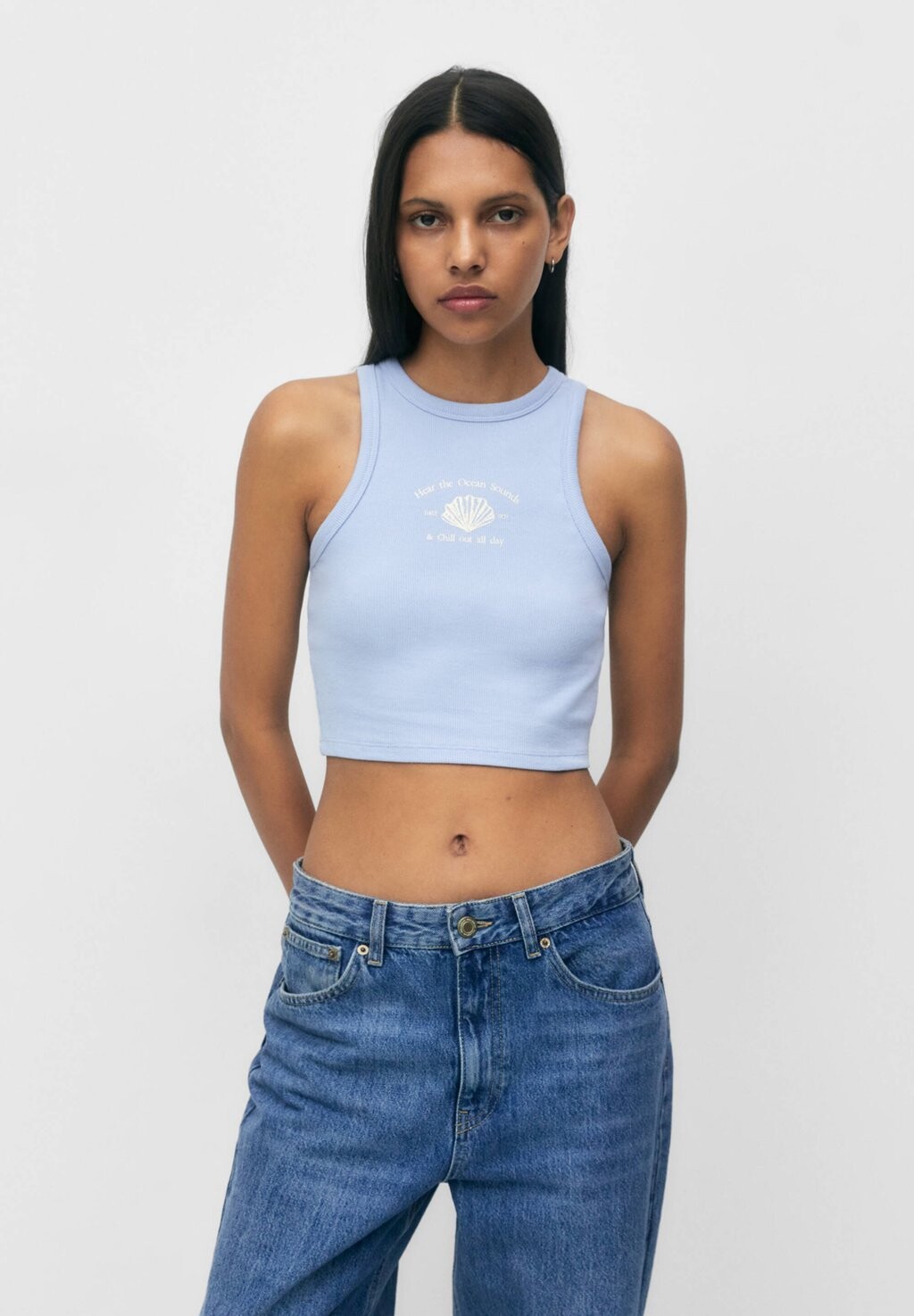 

Топ PULL&BEAR, синий