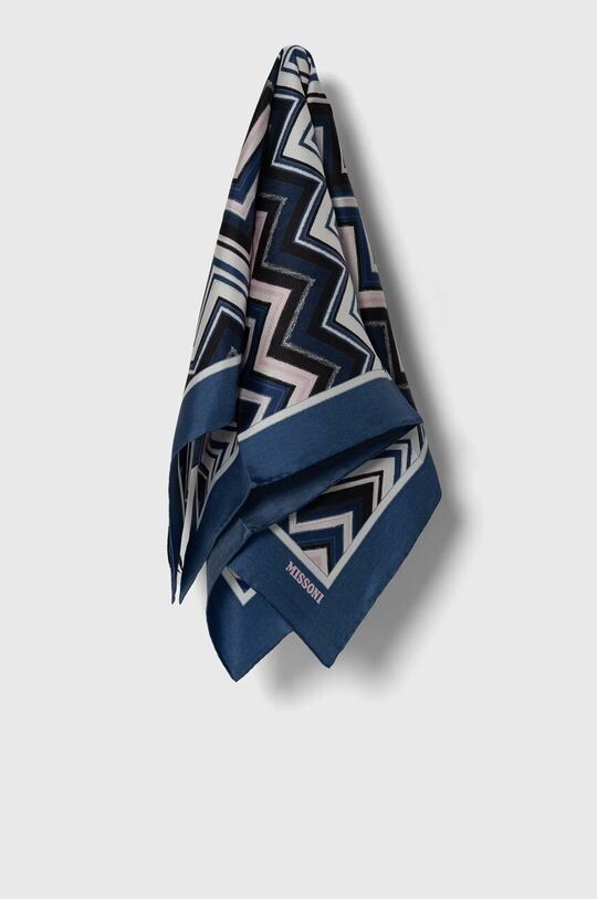 Шелковый шарф Missoni, темно-синий