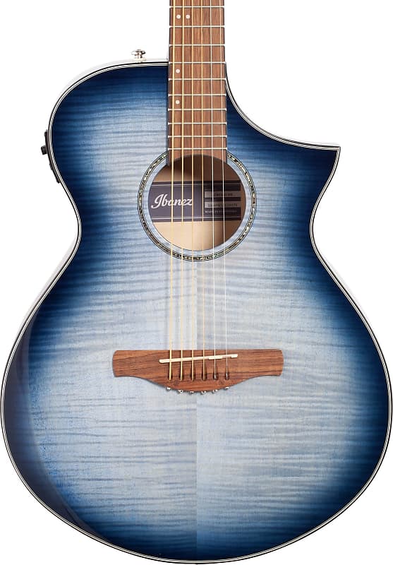 Акустическая гитара Ibanez AEWC400 AEW Series Acoustic-Electric Guitar, Indigo Blue Burst