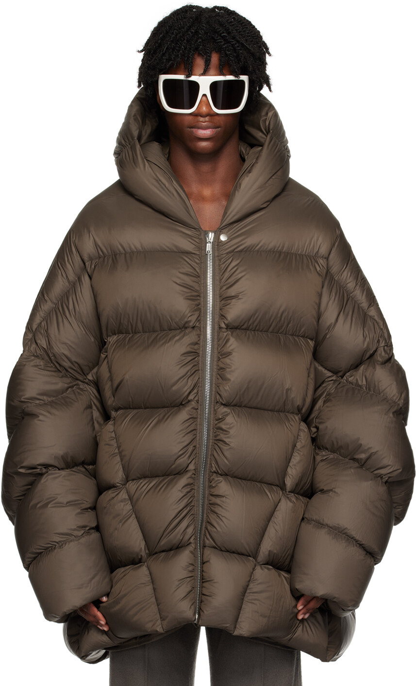 

Серый Пуховик Duvet Jumbo Peter Dust Rick Owens