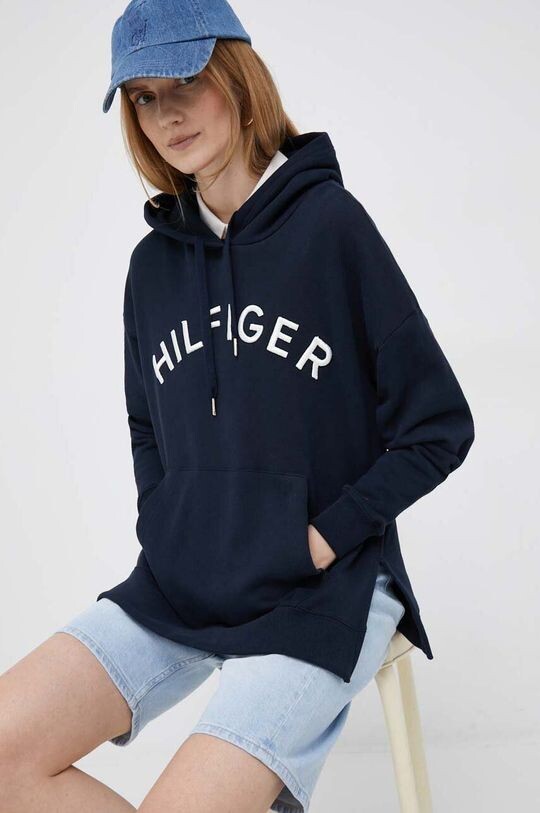 

Хлопковая толстовка Tommy Hilfiger, темно-синий