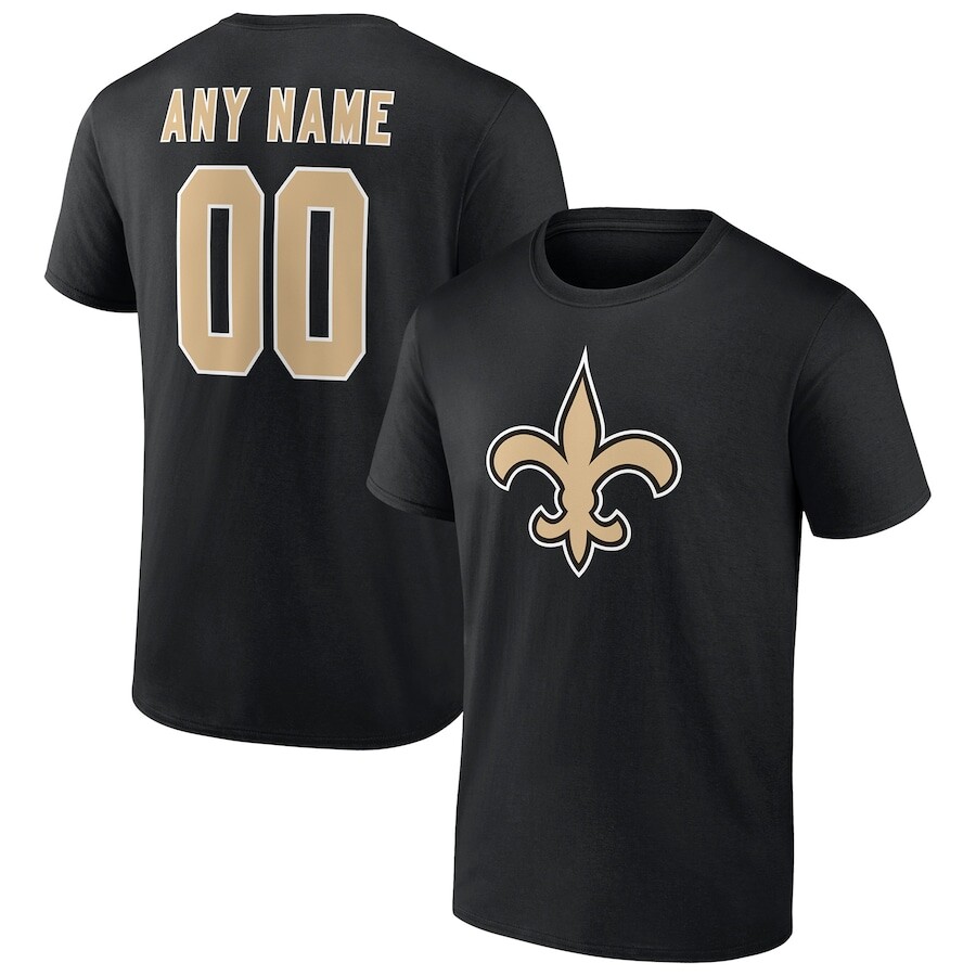 

Футболка с коротким рукавом Fanatics Branded New Orleans Saints, черный