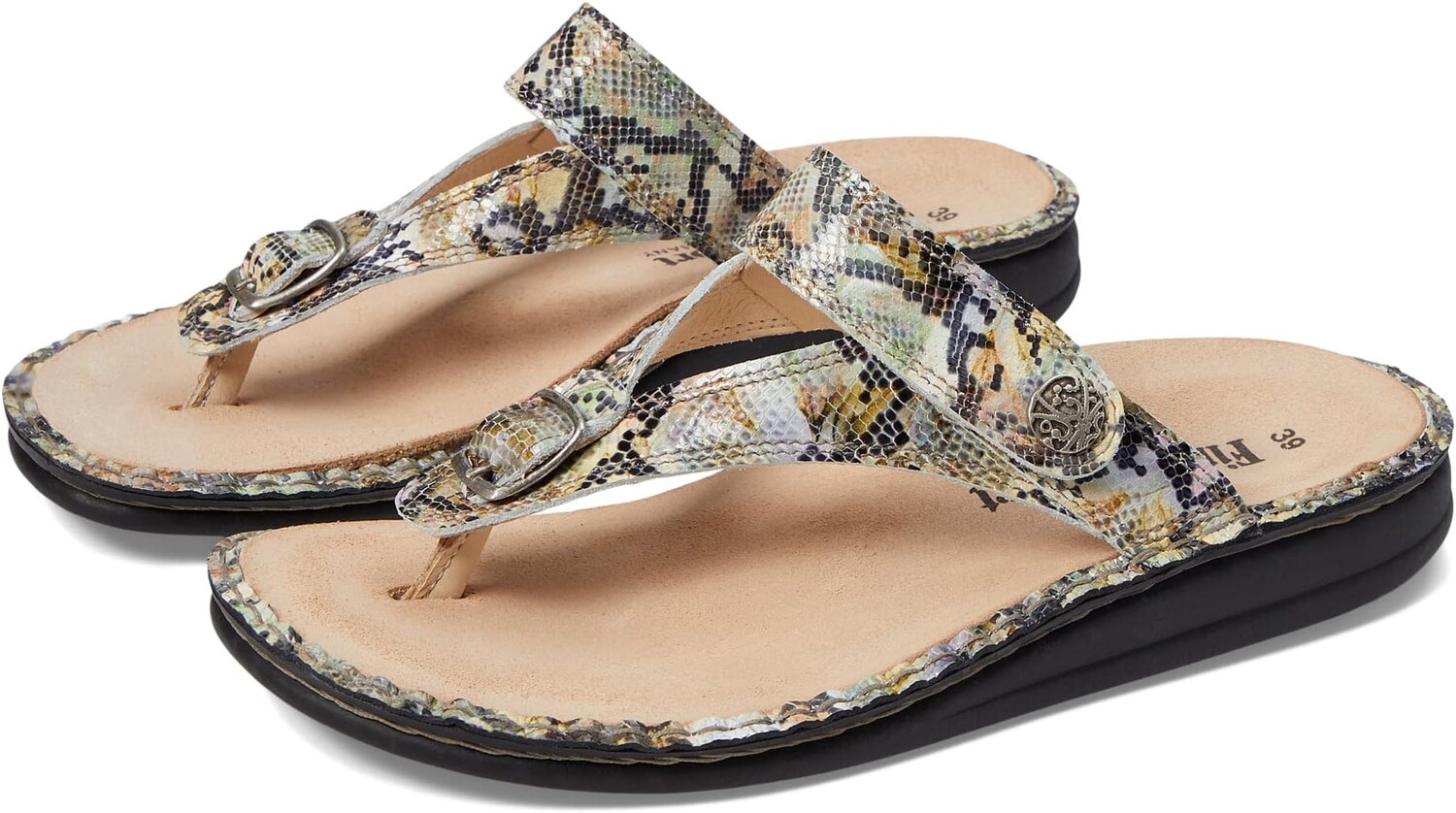 

Сандалии на плоской подошве Alexandria-S Finn Comfort, цвет Multi Jungle