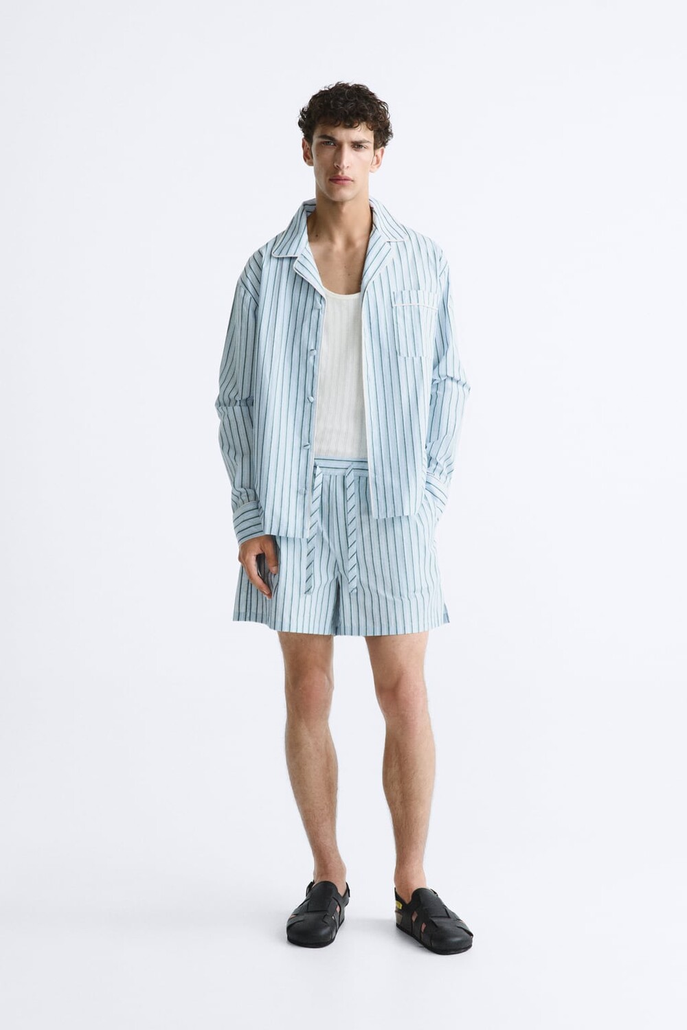 

Рубашка из поплина ZARA, синий