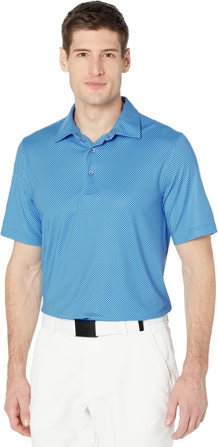 

Рубашка-поло Pike Mini Pennant Print Stretch Polo Cutter & Buck, цвет Chelan