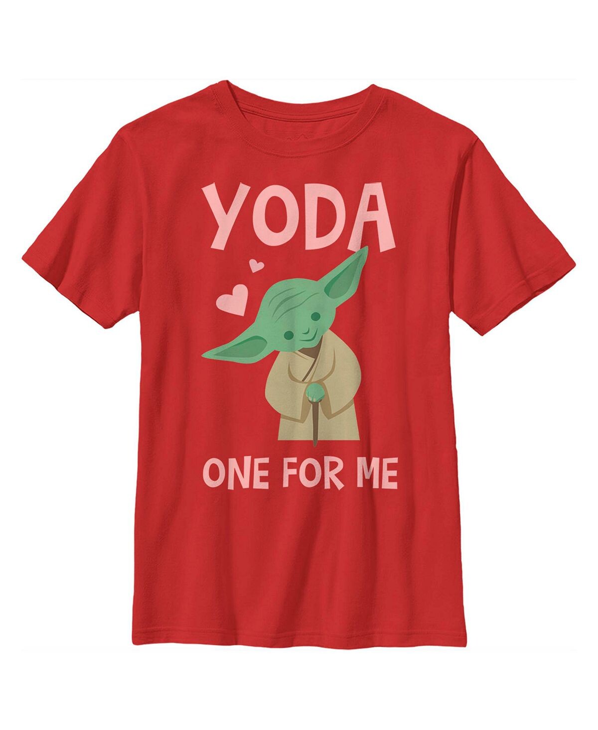 

Простая детская футболка Yoda One for Me для мальчиков со «Звездными войнами» на День святого Валентина Disney Lucasfilm