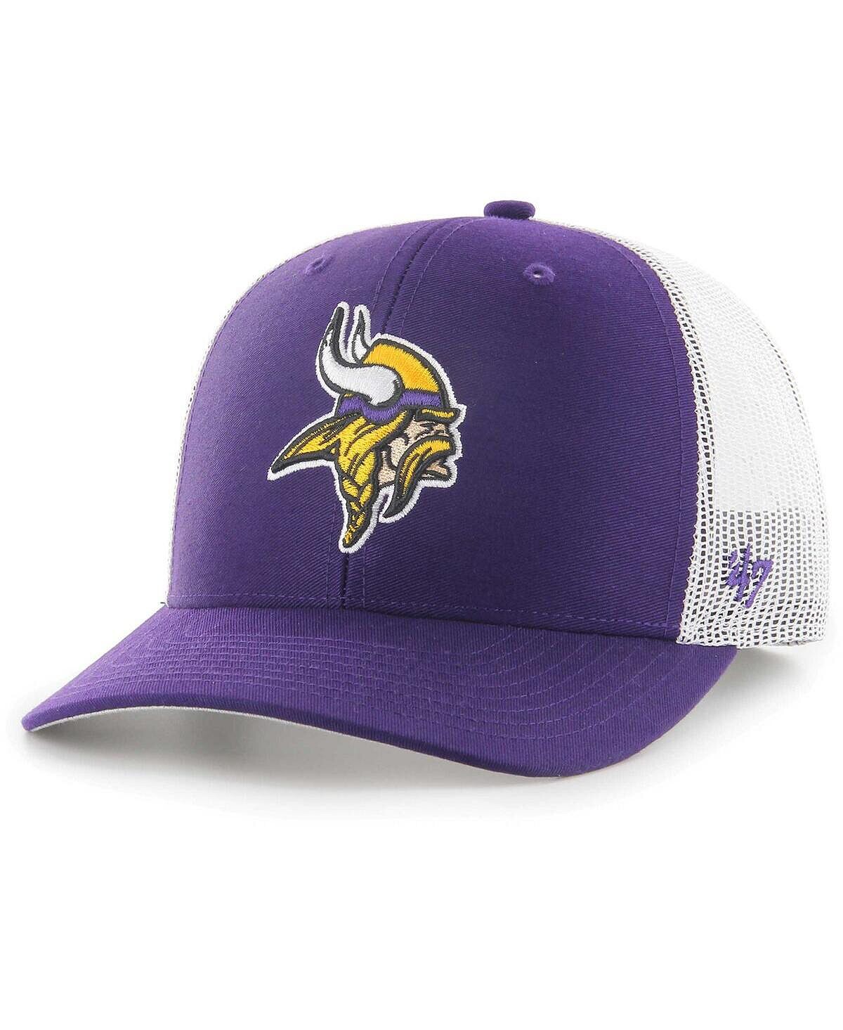 

Мужская регулируемая кепка дальнобойщика Minnesota Vikings фиолетового цвета '47 Brand