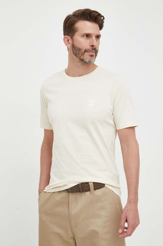 

BOSS BOSS CASUAL хлопковая футболка Boss Orange, бежевый