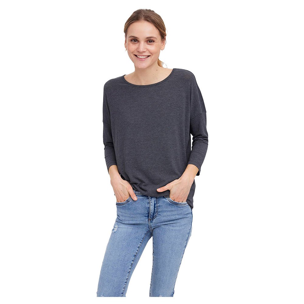 

Футболка Vero Moda Carla 3/4 Sleeve Round Neck, черный, Черный;серый, Футболка Vero Moda Carla 3/4 Sleeve Round Neck, черный