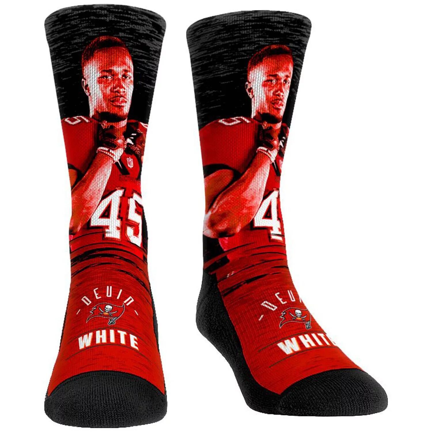 

Мужские носки Rock Em Devin White Tampa Bay Buccaneers Player Jumbotron Crew Socks