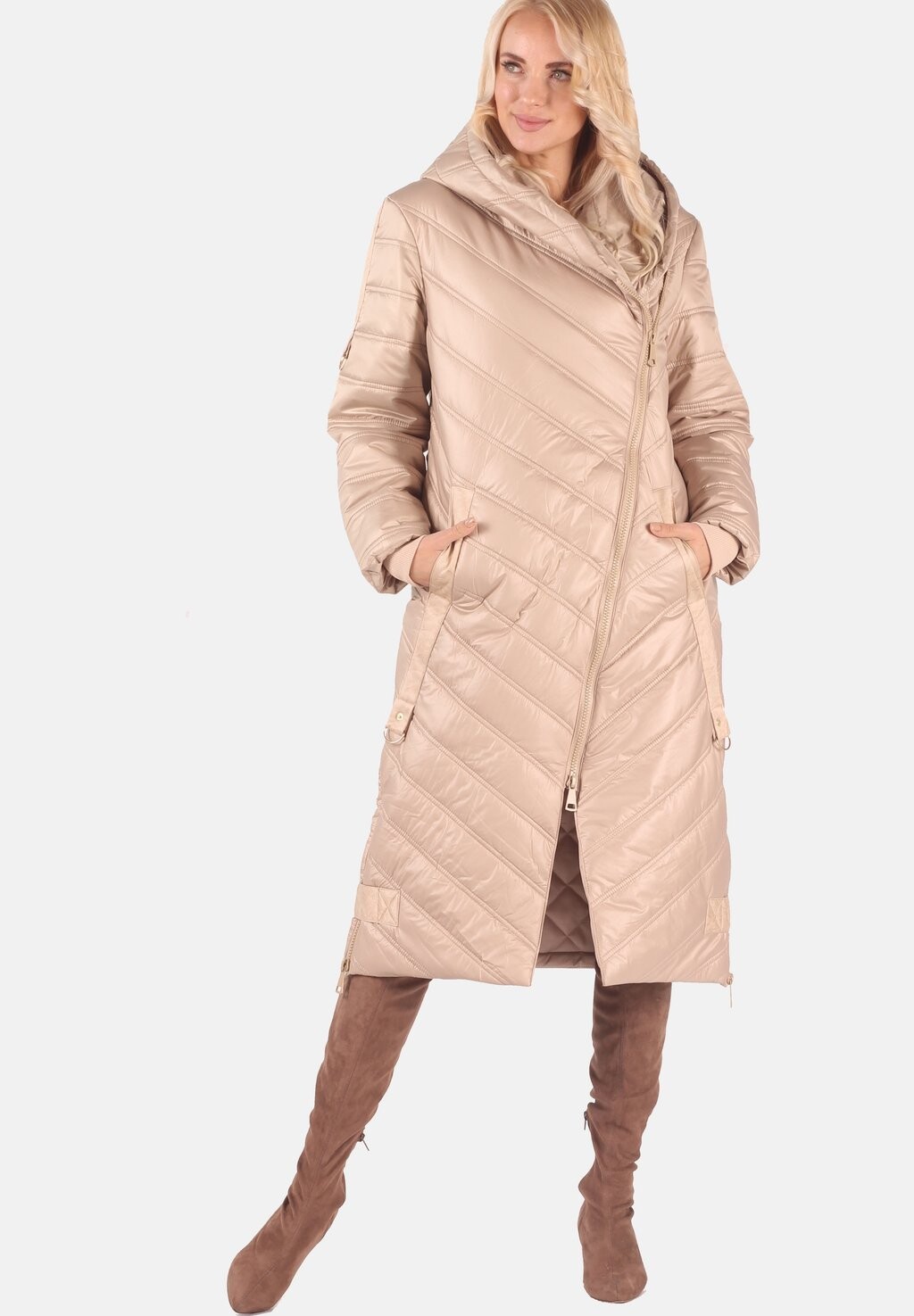 

Зимнее пальто Margo collection, бежевый