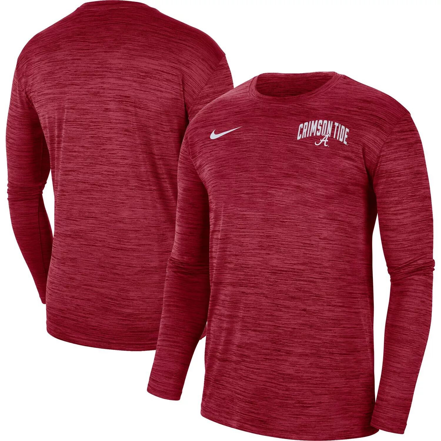 

Мужская футболка с длинным рукавом Nike Crimson Alabama Crimson Tide Sideline Game Day Velocity Performance