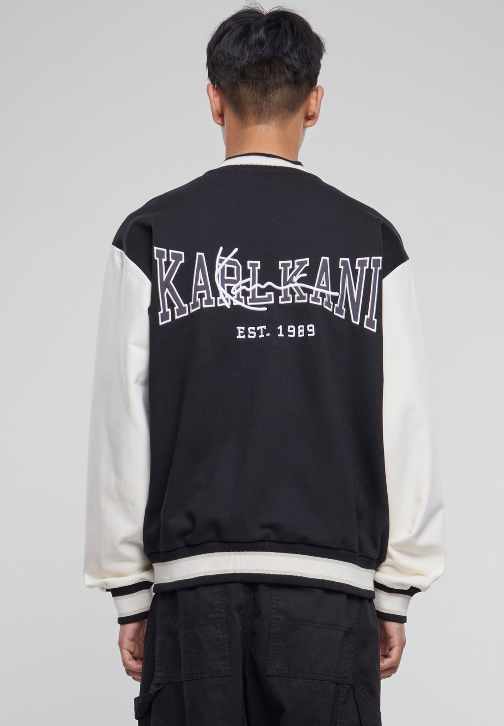 Куртка-бомбер College Karl Kani, цвет schwarz ecru