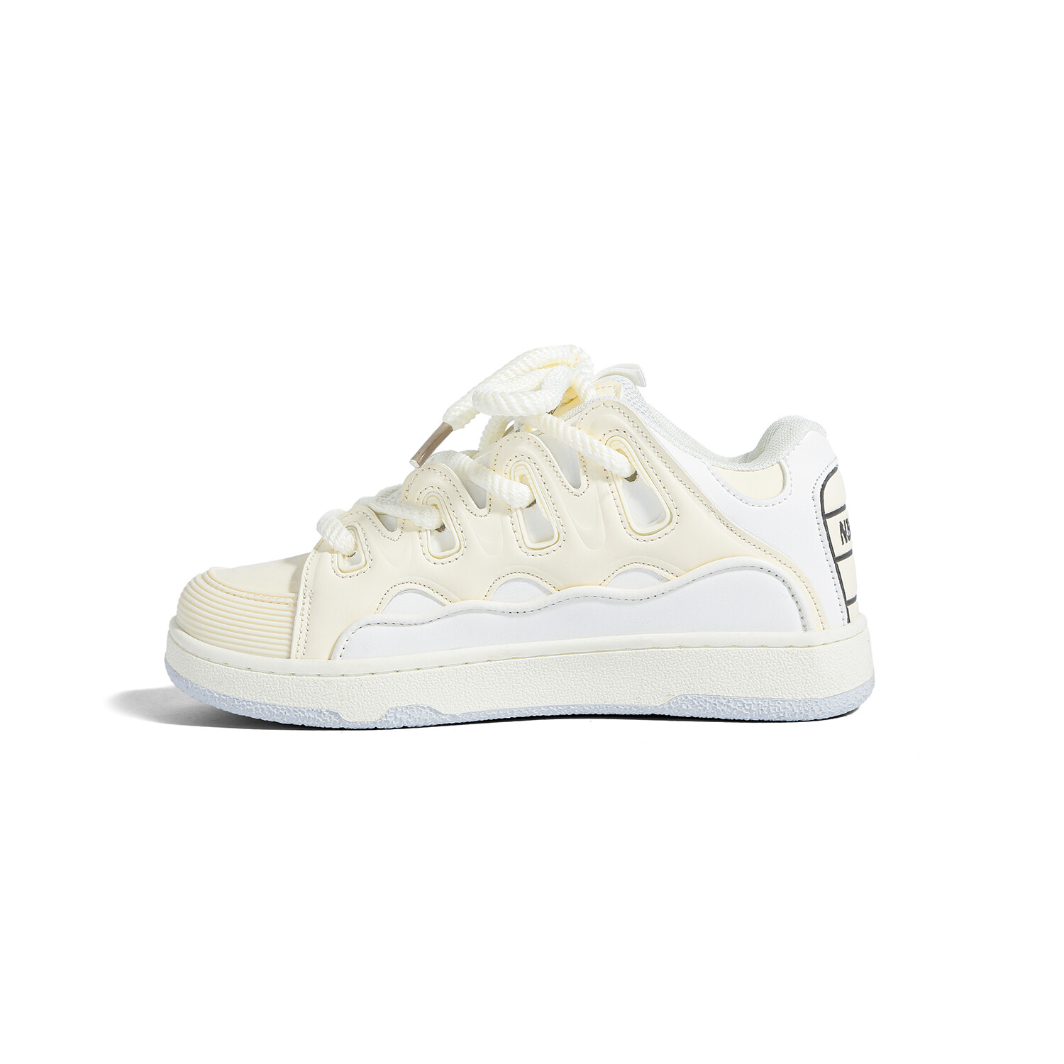 

Кроссовки YXQUR Skateboarding Shoes Women's Low-top Beige/White, цвет Off White