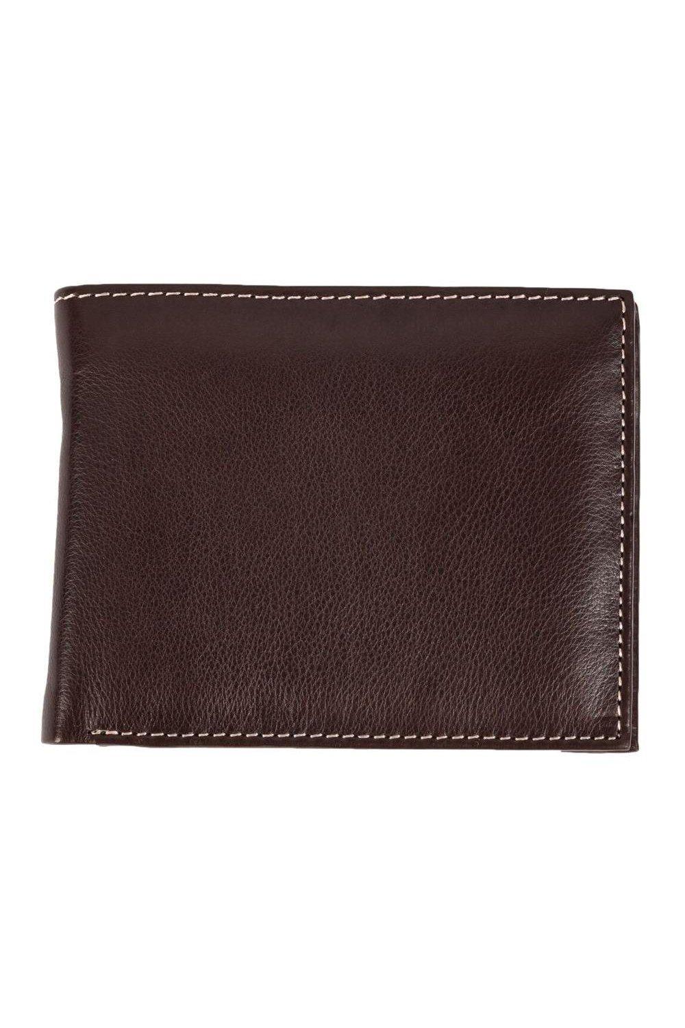 персонализированный кошелек для фотографии для женщин короткий кошелек тройного сложения из искусственной кожи женский кошелек в подаро Кошелек Mark Trifold с карманом для монет Eastern Counties Leather, коричневый