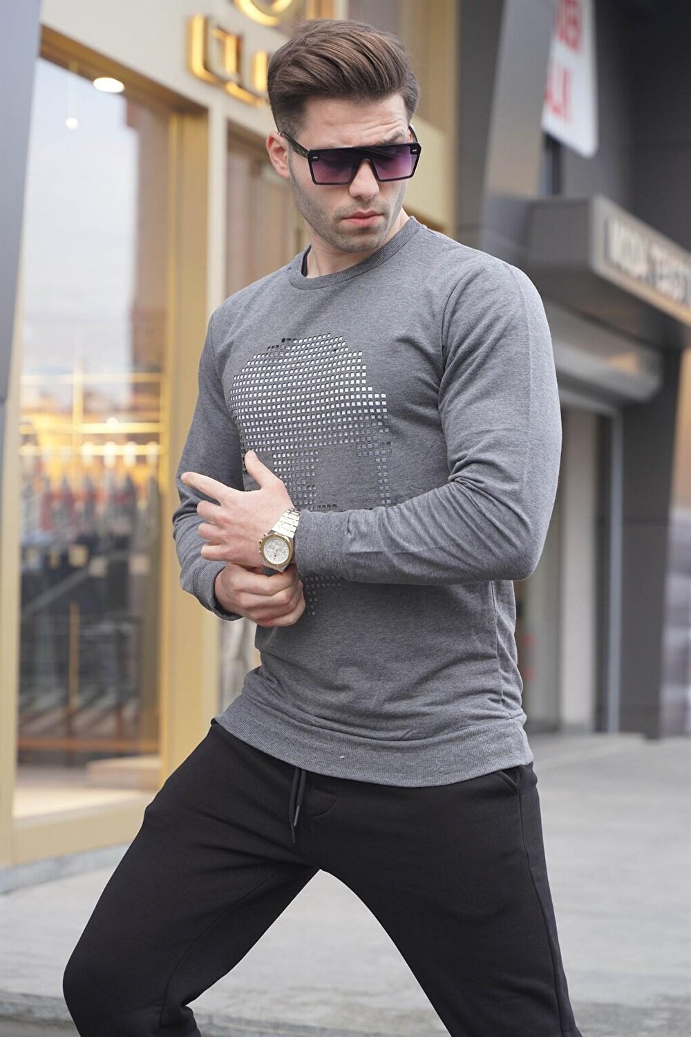 

Мужская толстовка Anthracite Mesh 2138 MADMEXT