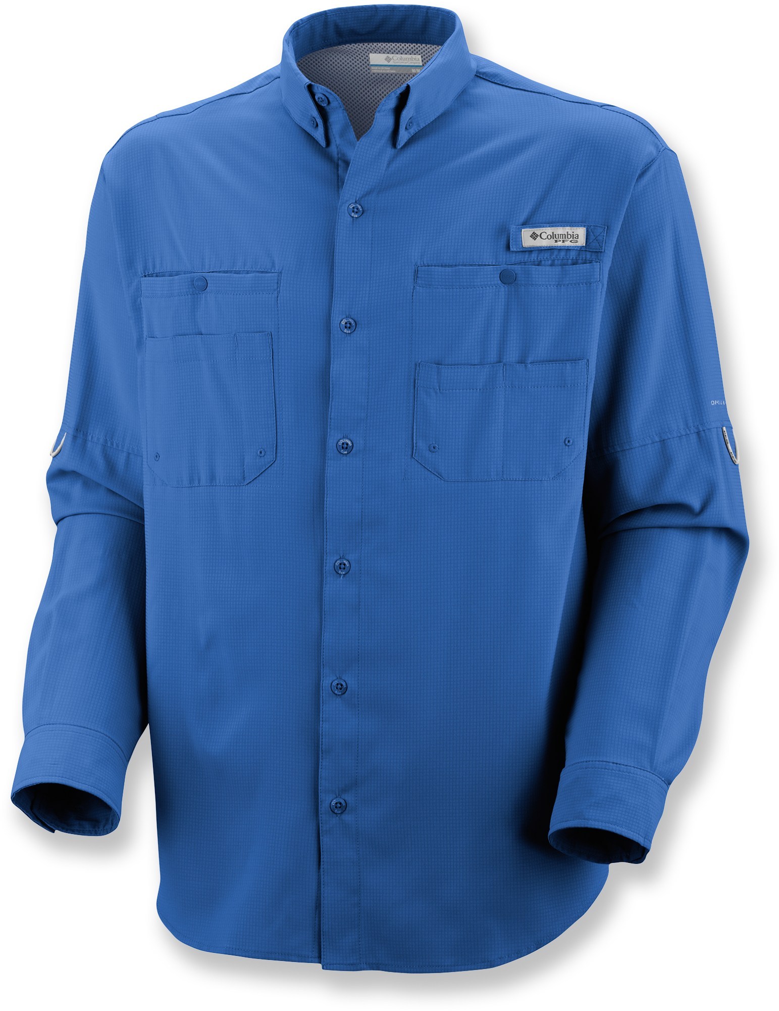 Рубашка с длинным рукавом PFG Tamiami II — мужская Columbia, синий