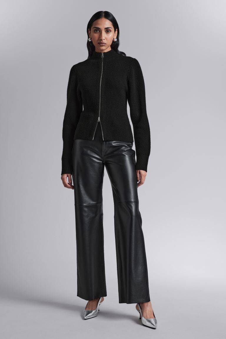 

Кардиган на молнии H&M, черный