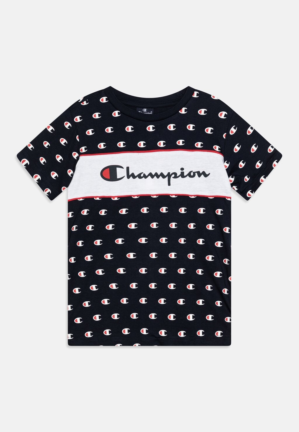 Футболка с принтом ICONS CREWNECK Champion, цвет dark blue/white толстовка crewneck icons champion цвет dark blue