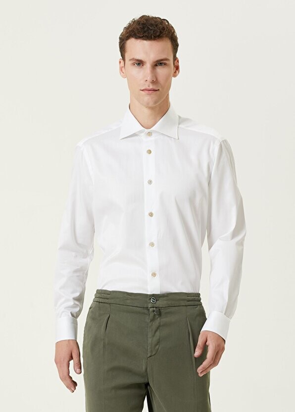

Белая рубашка Kiton