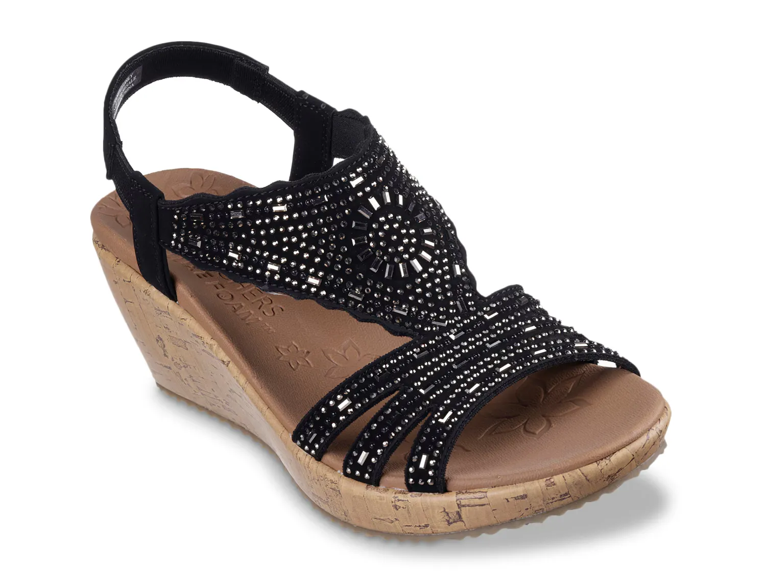 

Сандалии Beverlee Dazzling Charm Wedge Sandal Skechers, черный