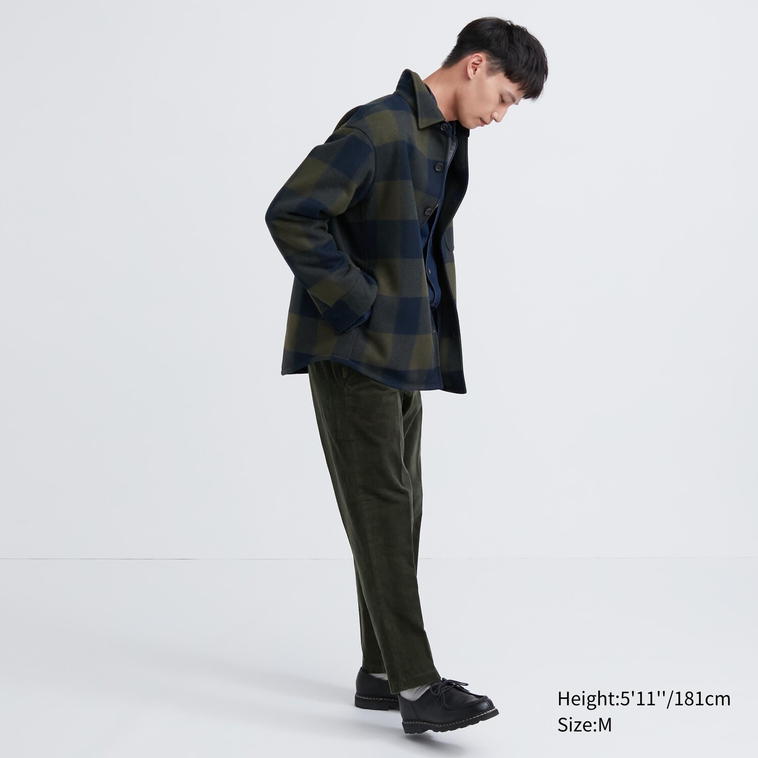 

Вельветовые брюки Smart длиной до щиколотки Uniqlo, темно-зеленый