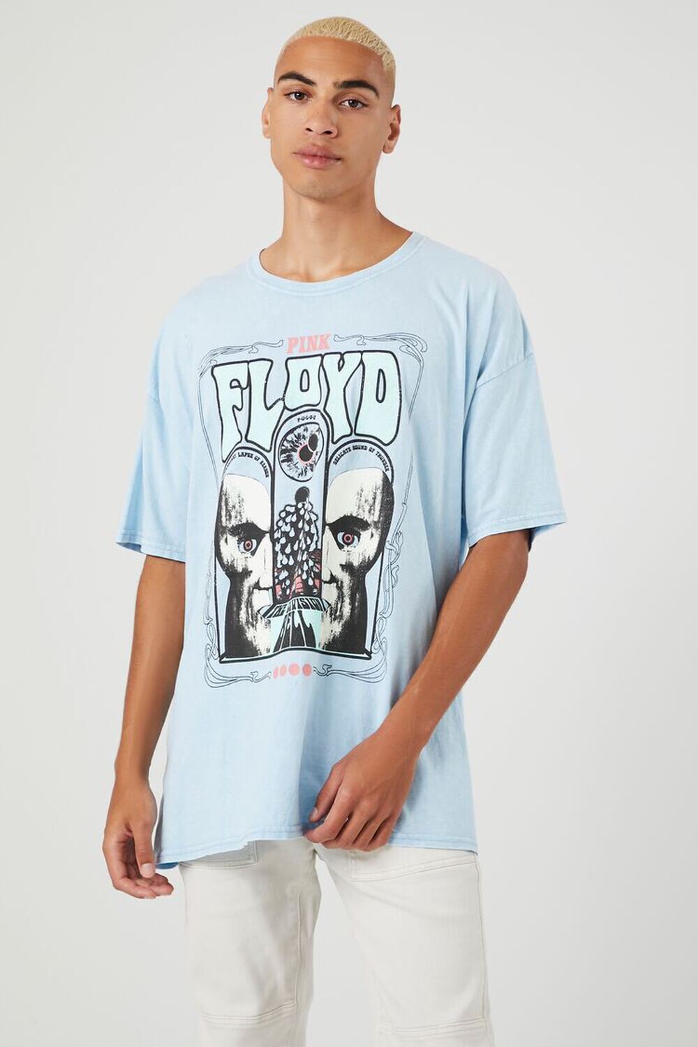 

Футболка с рисунком Pink Floyd Forever 21, синий