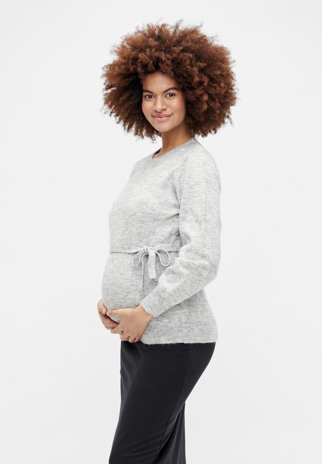 

Свитшот MAMALICIOUS МЛАННЕ, цвет light grey melange