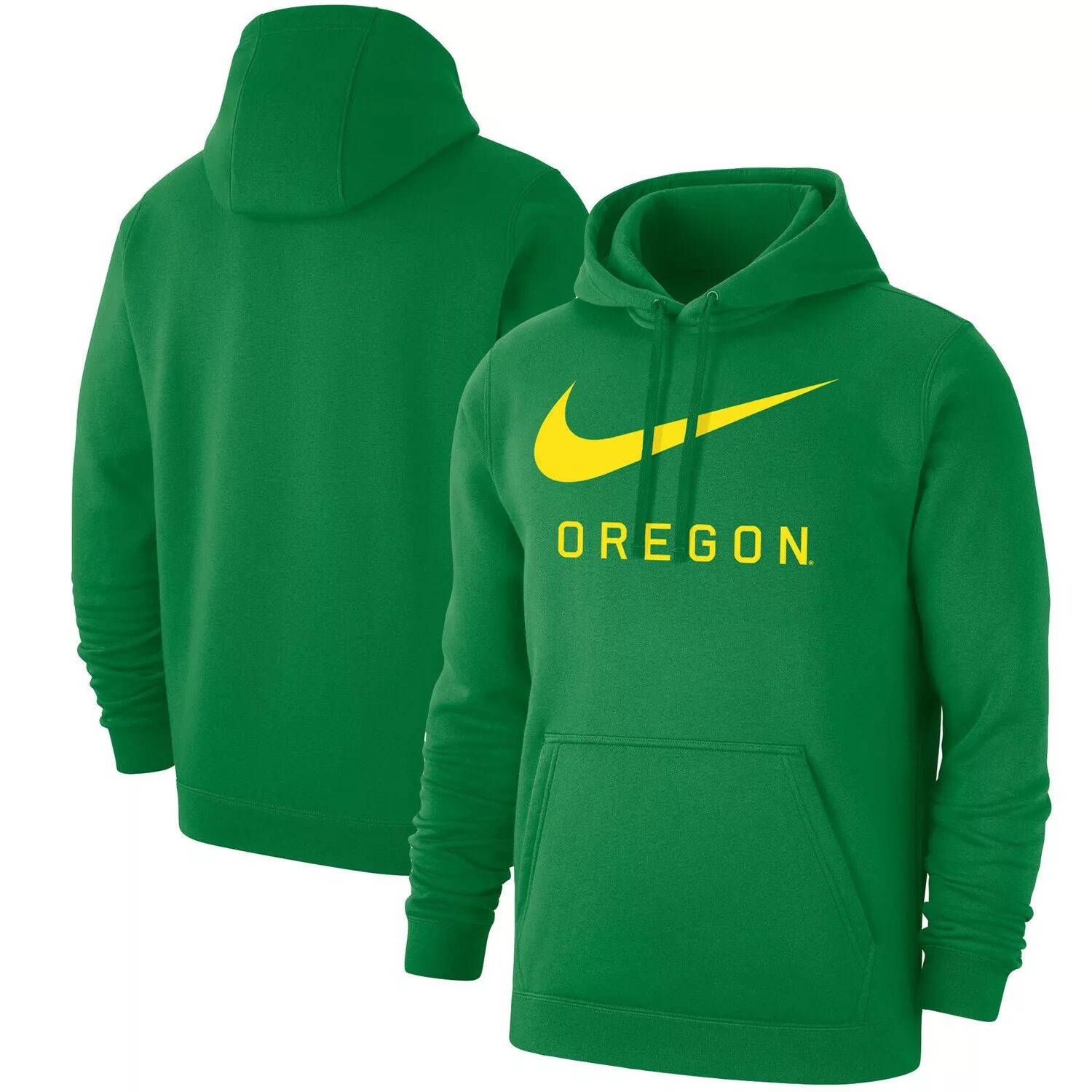 

Мужской зеленый пуловер с капюшоном Oregon Ducks Big Swoosh Club Nike
